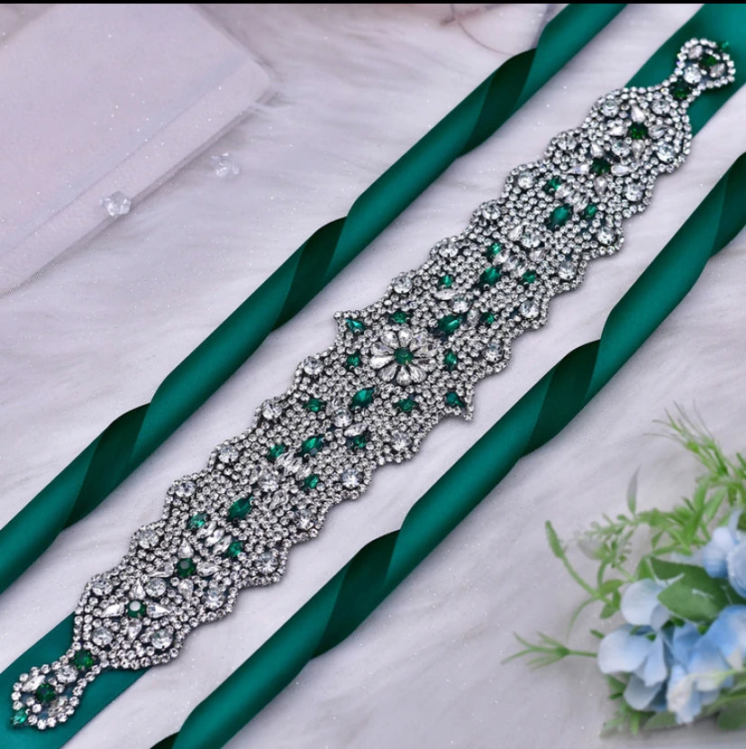 Glimmering Emerald Belt