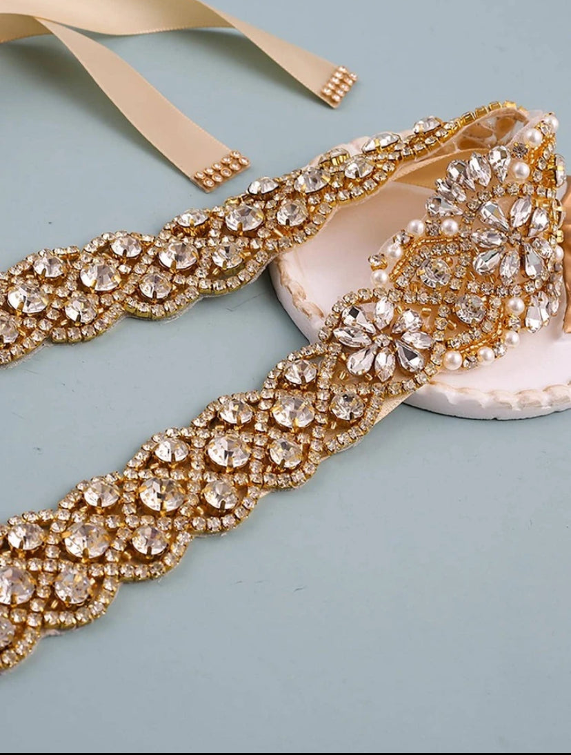 Aurora Bridal Crystal Belt