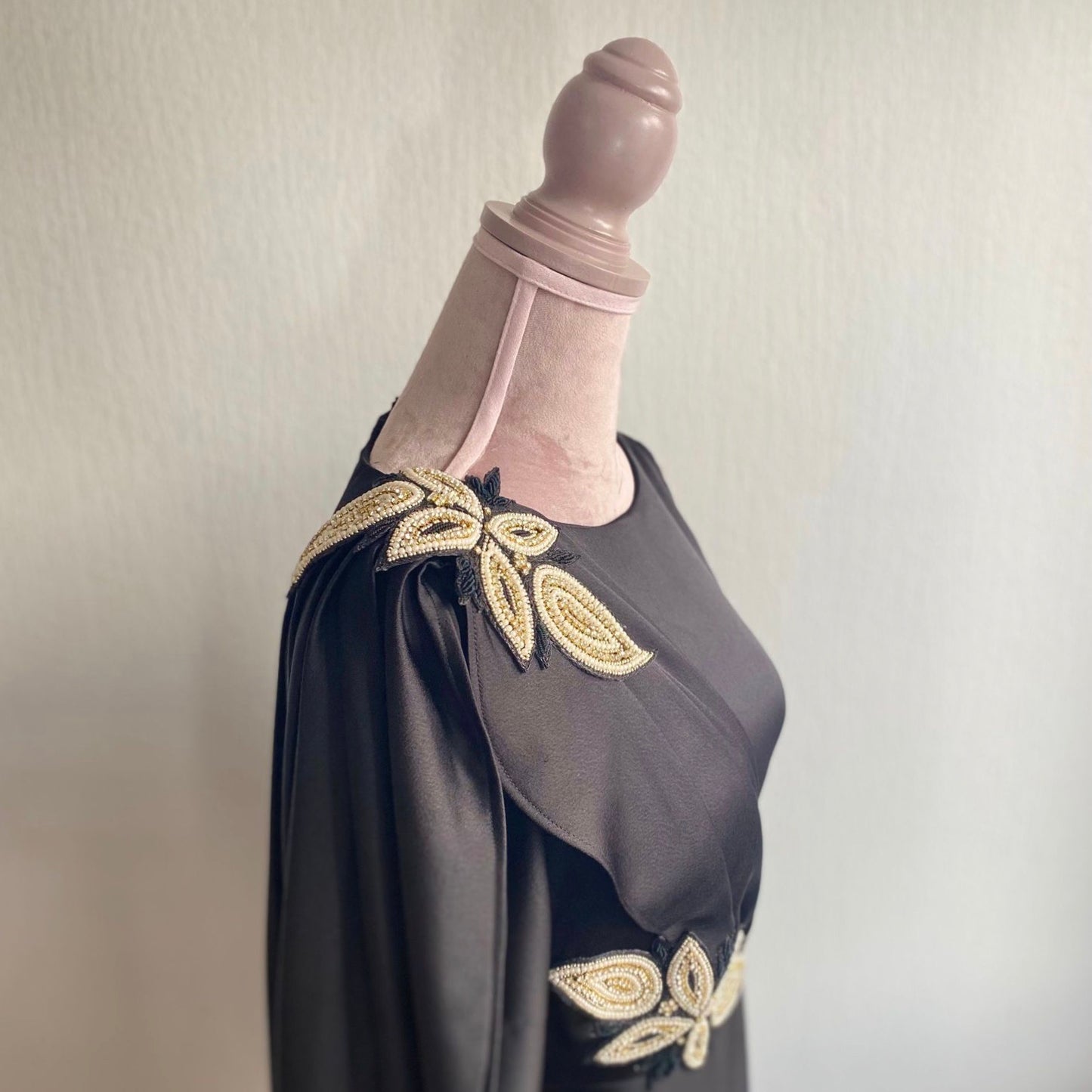 Draped Satin Dress