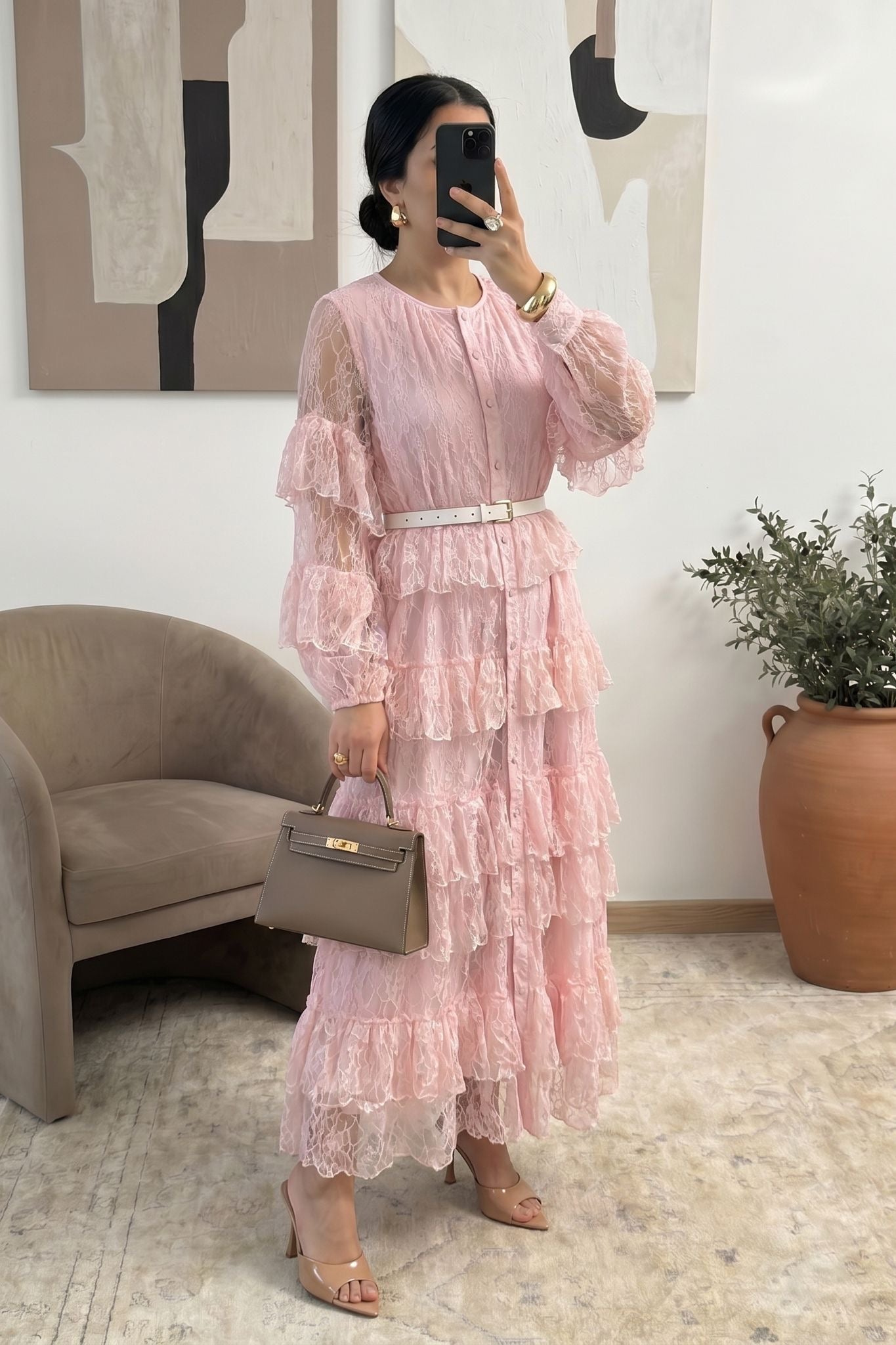 Rose Lace Maxi Dress