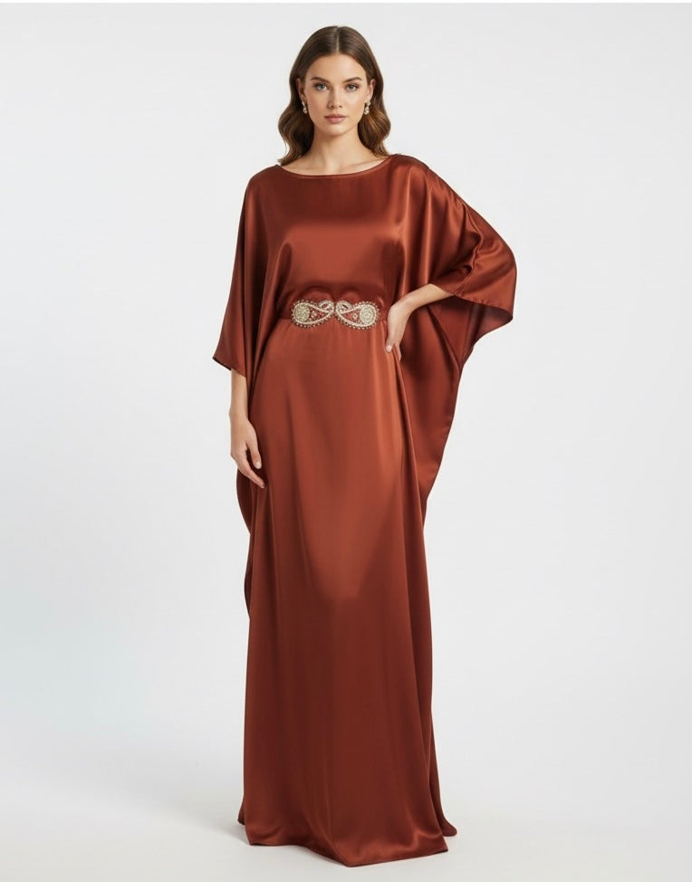 Butterfly Rust Satin