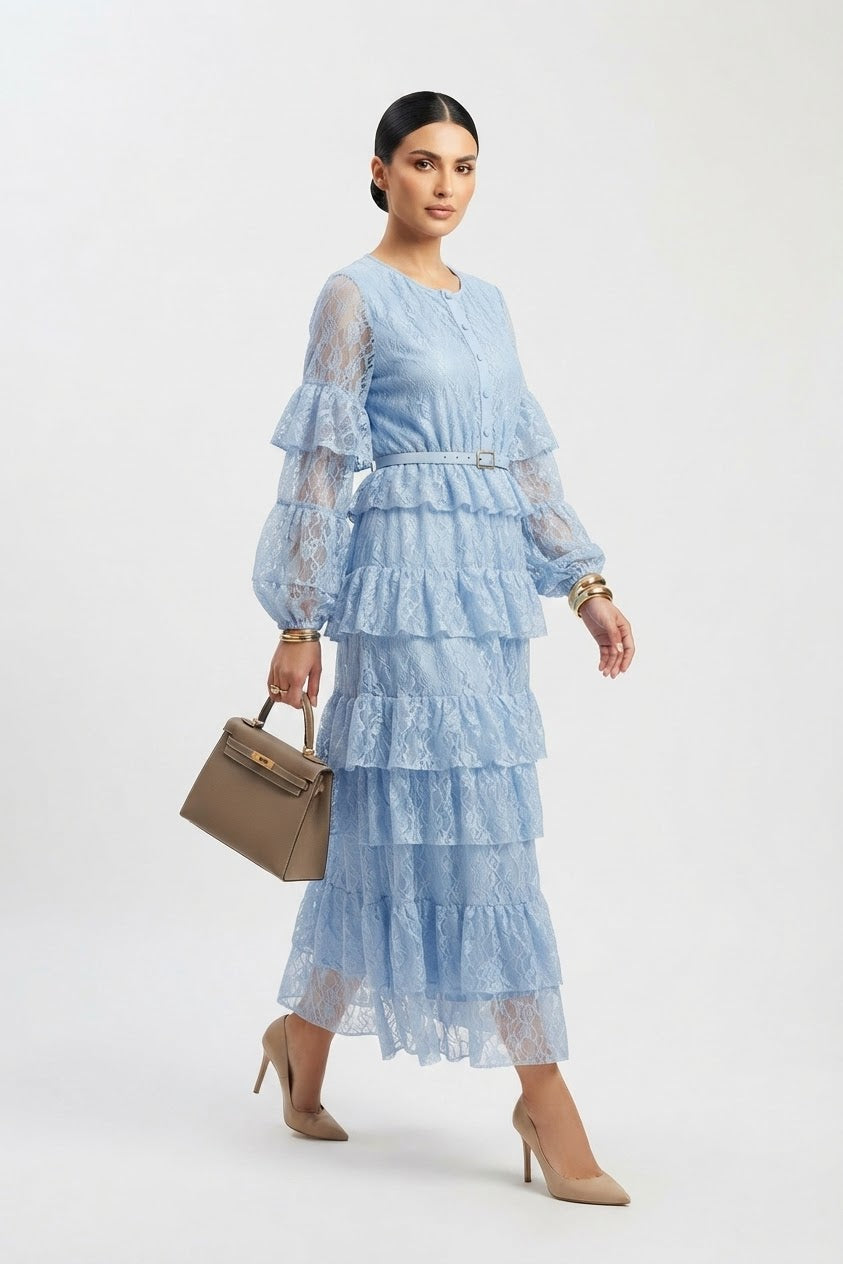 Rose Lace Maxi Dress