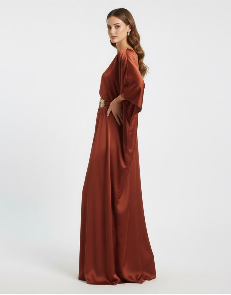 Butterfly Rust Satin