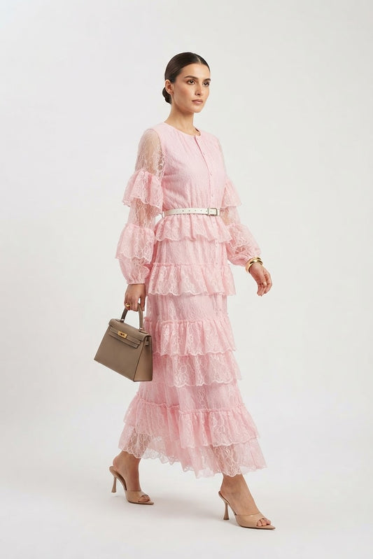 Rose Lace Maxi Dress